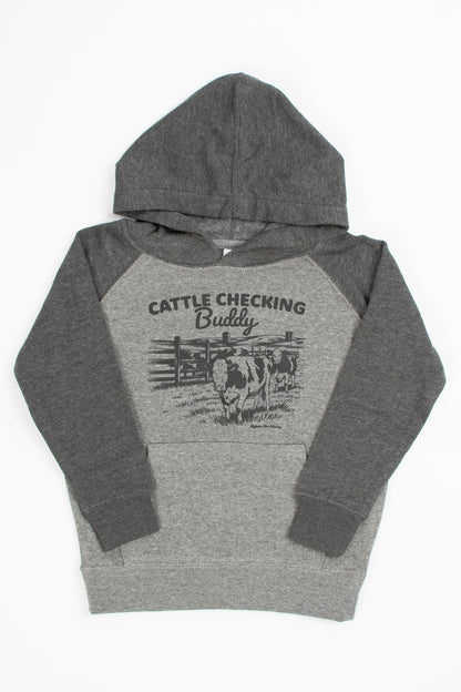 'Cattle Checking Buddy' Toddler/Youth Hoodie