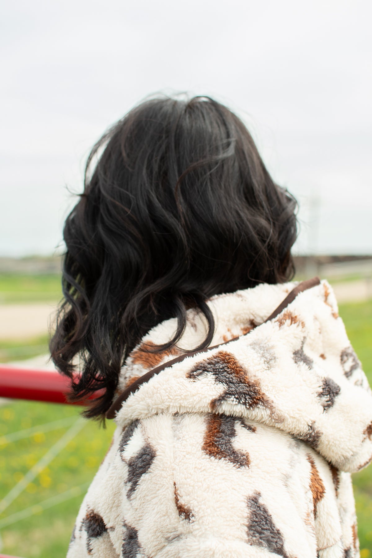 Cattle Sherpa Adult 1/4 Zip Hoodie