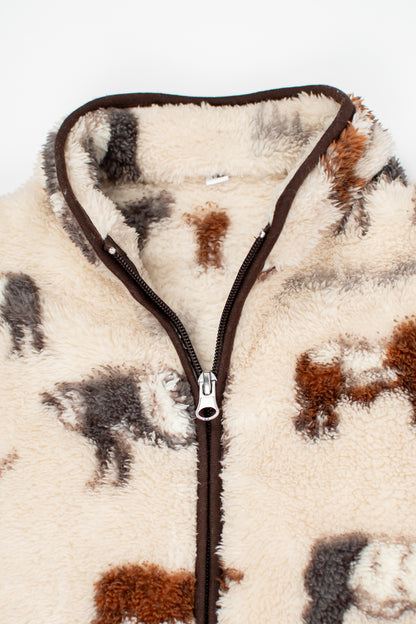 Cattle Sherpa Youth Full Zip Jacket