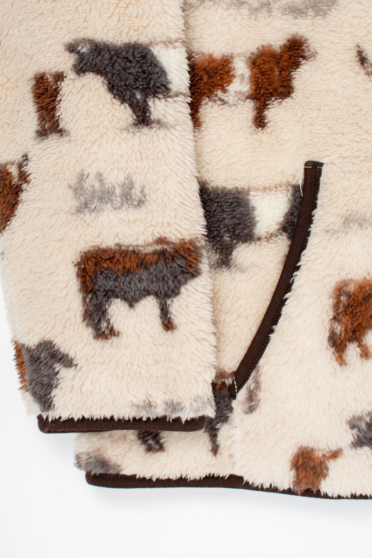 Cattle Sherpa Adult Full Zip Jacket