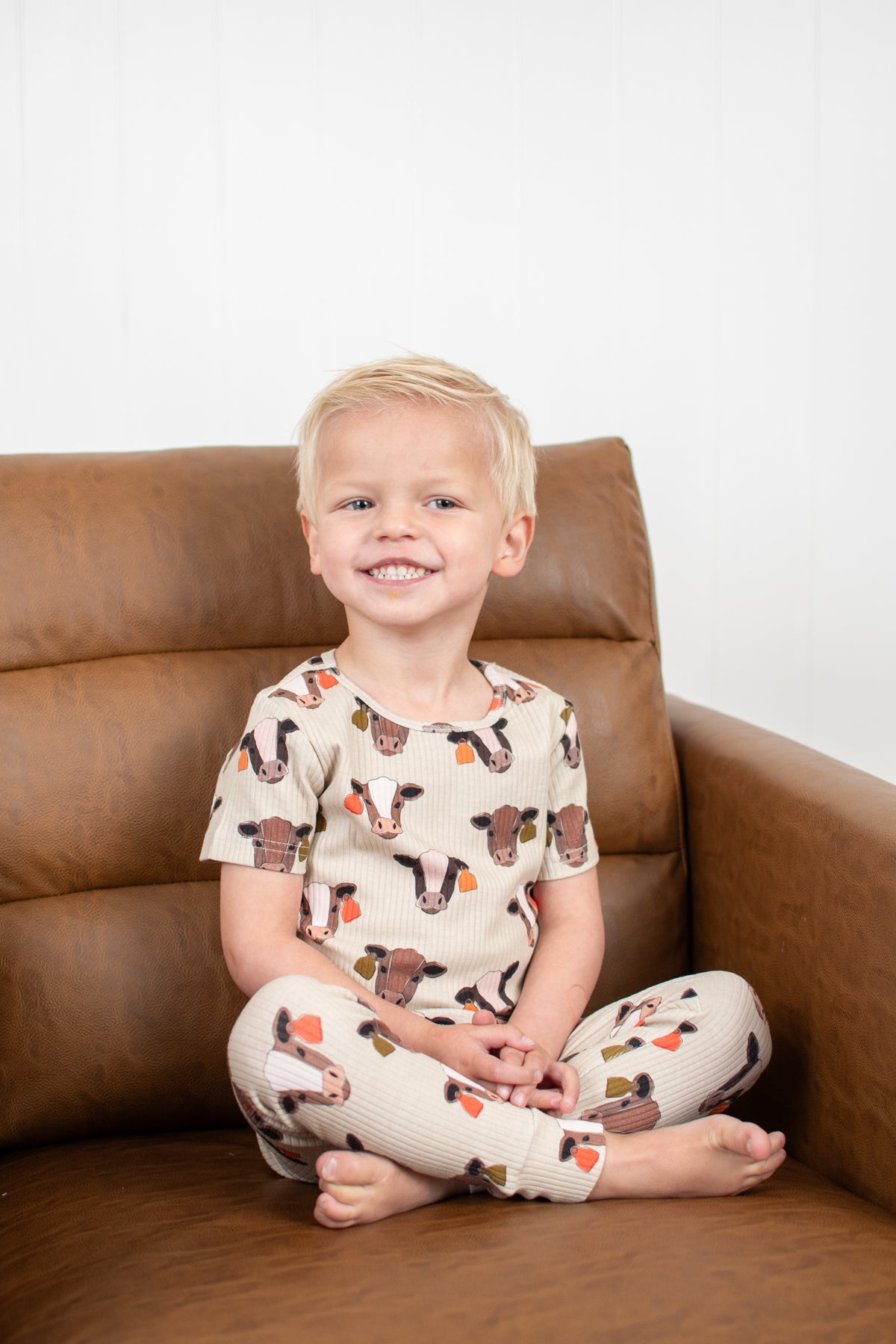Cattle Buddy Toddler/Youth Ribbed Cotton Pajama Set