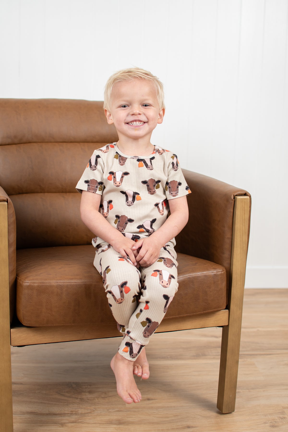 Cattle Buddy Toddler/Youth Ribbed Cotton Pajama Set