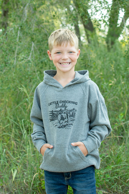 Cattle Checking Buddy' Toddler/Youth Hoodie