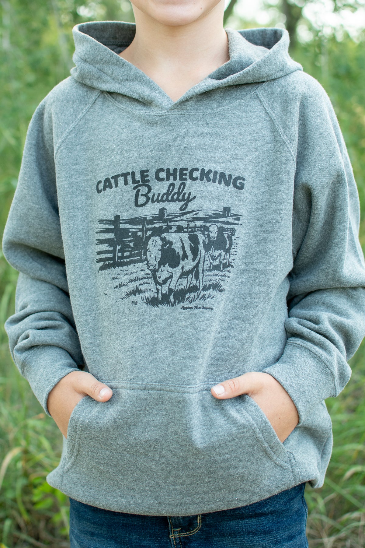 Cattle Checking Buddy' Toddler/Youth Hoodie