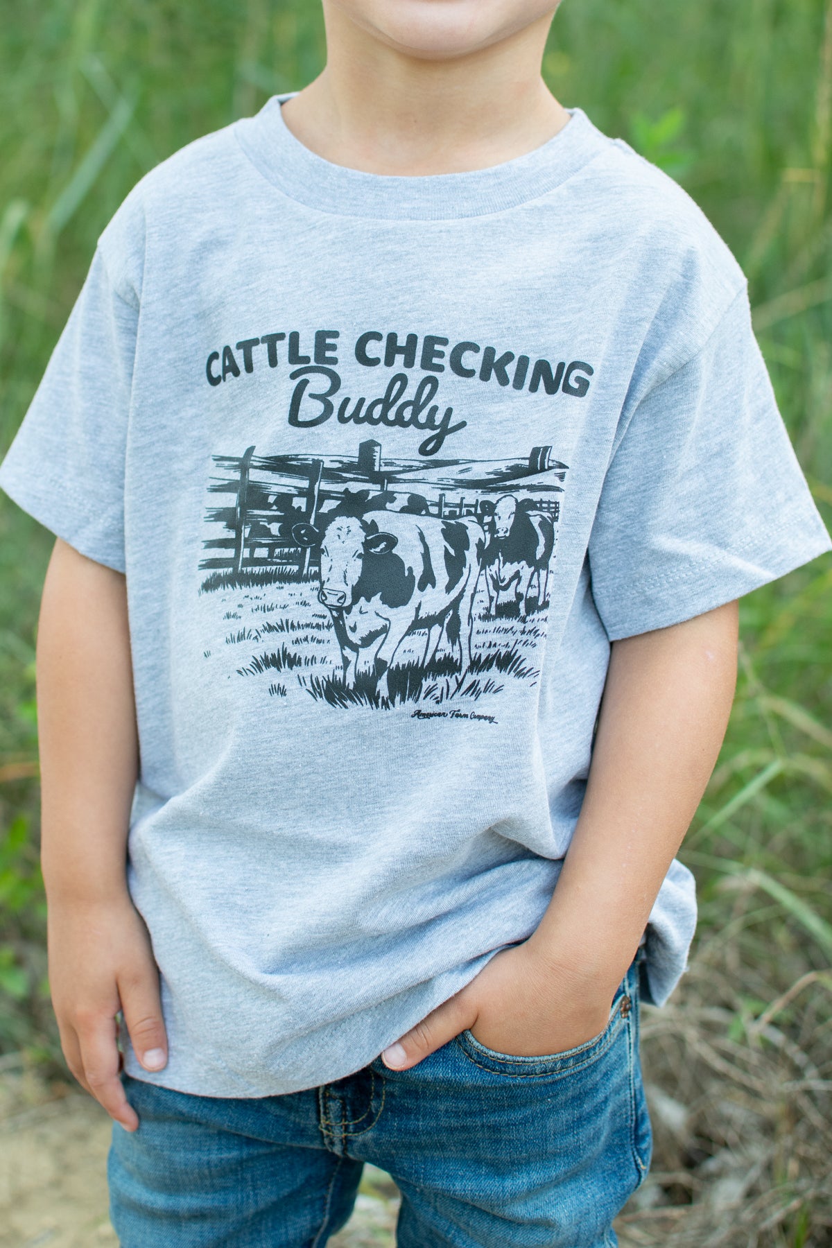Cattle Checking Buddy' Toddler/Youth Tee