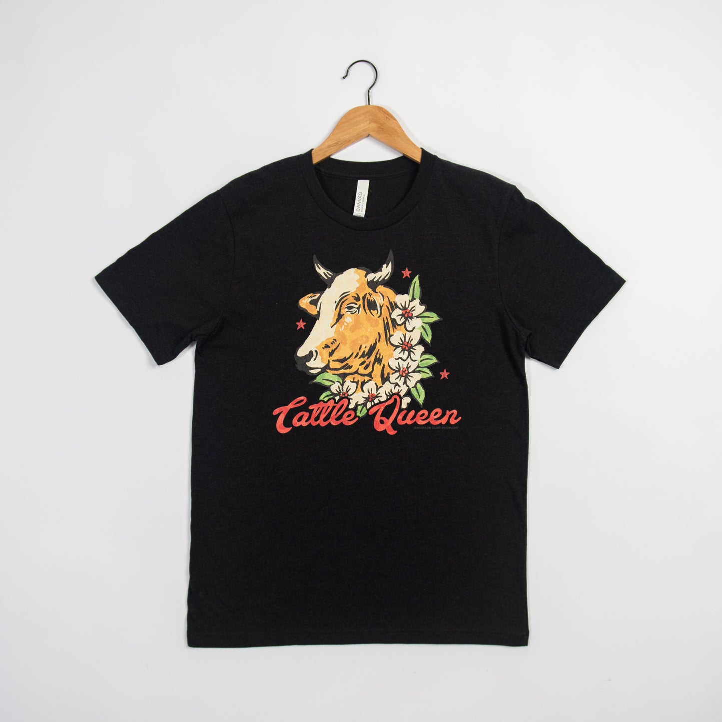 ‘Cattle Queen’ Heather Black Tee - American Farm Company