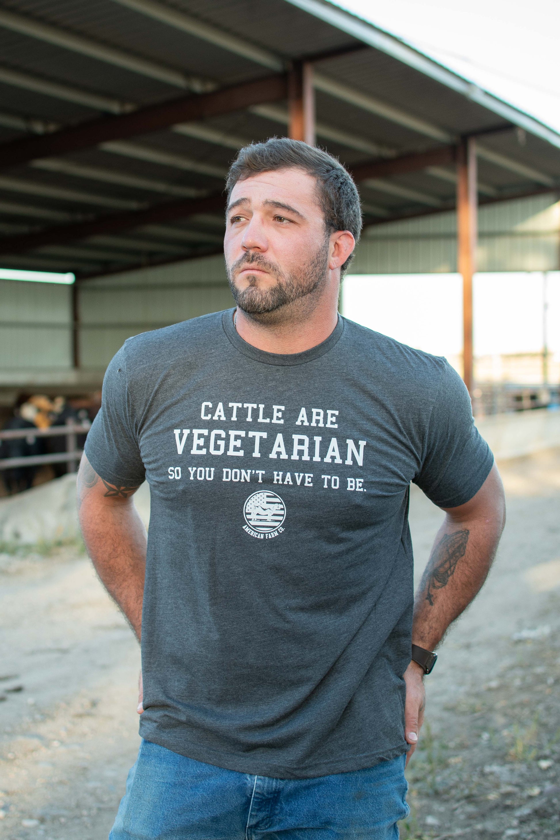 Cattle_are_Vegetarian_Tee [M] [LS]