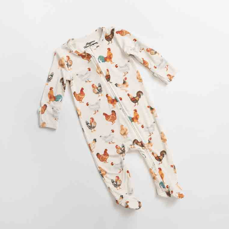 Chicken Baby Bamboo Pajamas