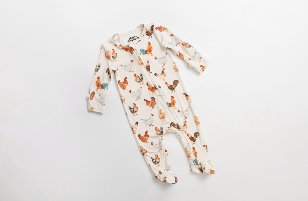 Chicken Baby Bamboo Pajamas - American Farm Company