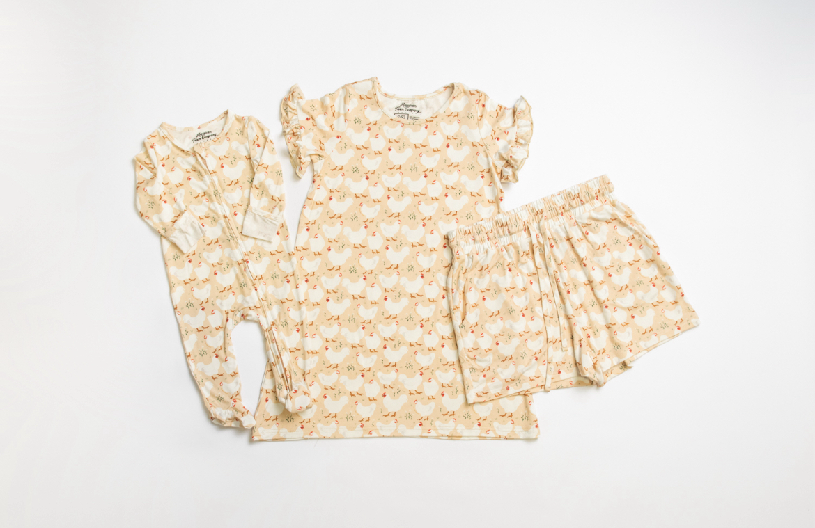 Spring Chicken Toddler/Youth Pajama Dress