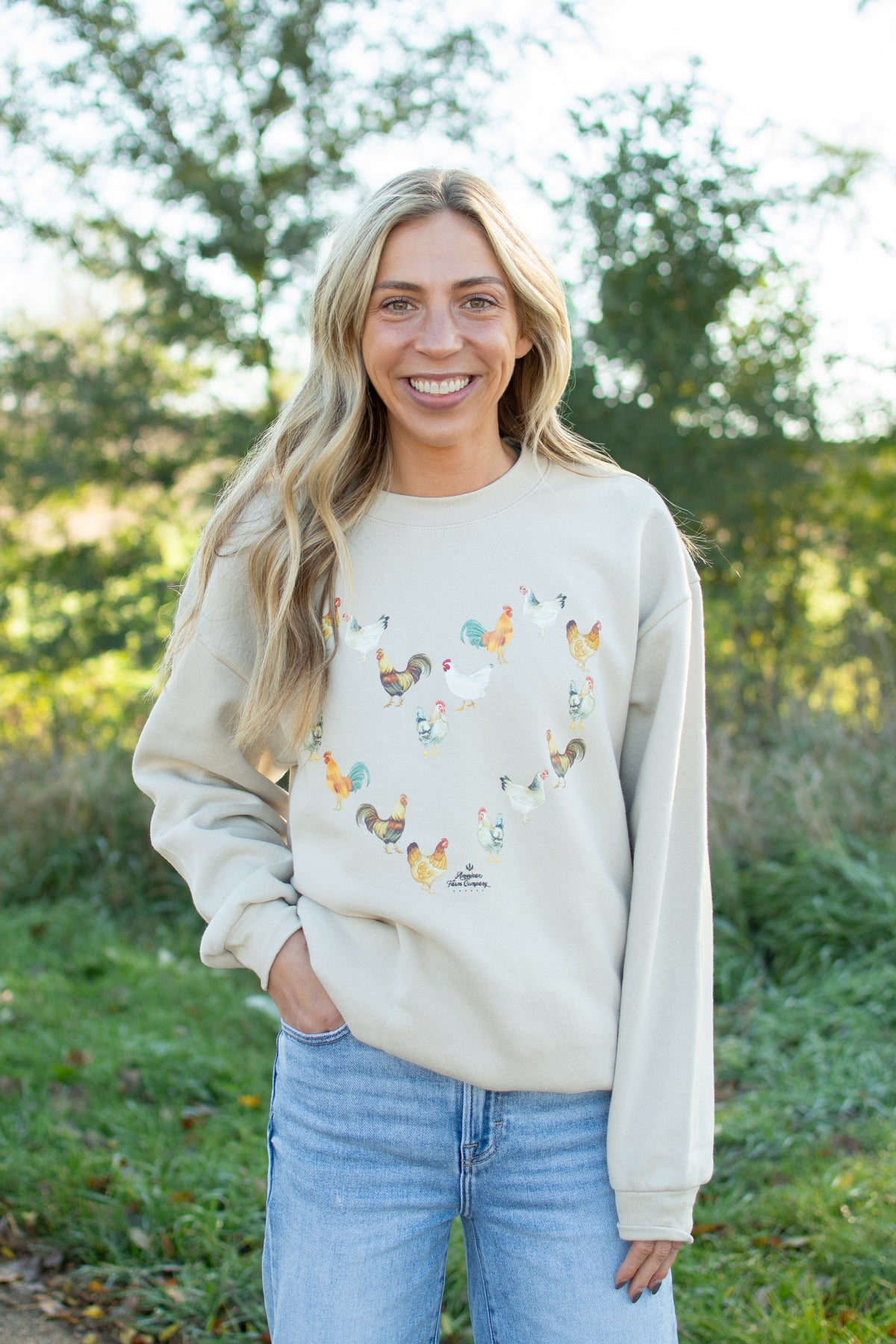 Chicken Heart Adult Crewneck