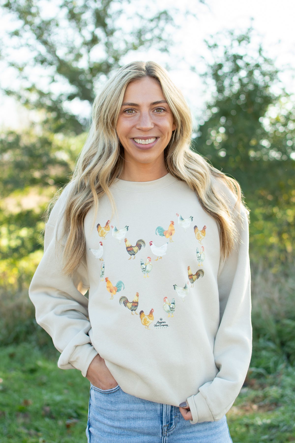 Chicken Heart Adult Crewneck