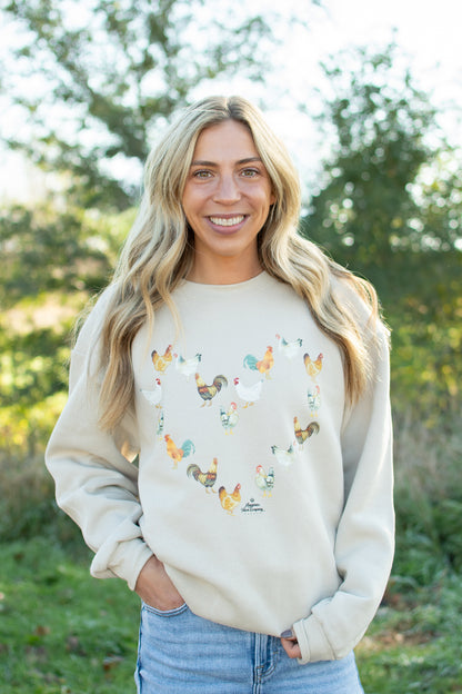 Chicken Heart Adult Crewneck
