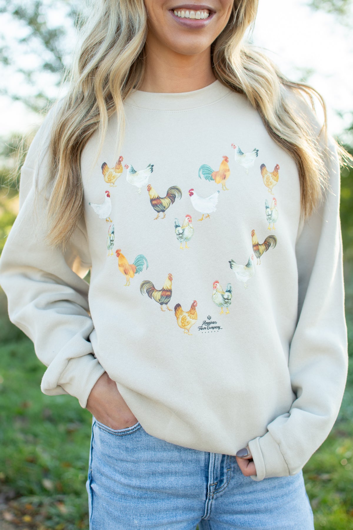Chicken Heart Adult Crewneck