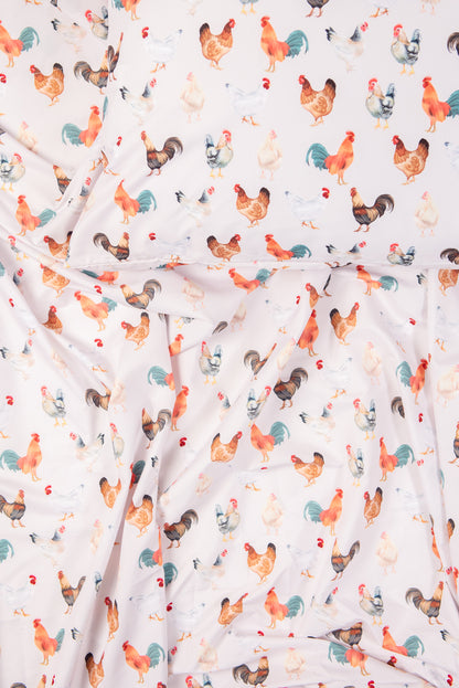 Chicken Full/Queen Bed Sheet Set