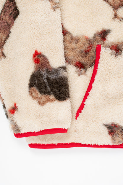 Chicken Sherpa Adult Full Zip Jacket