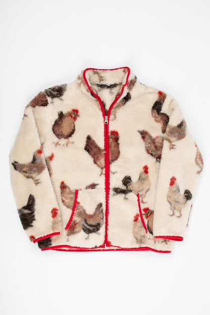 Chicken Sherpa Youth Full Zip Jacket