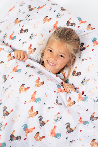 Chicken Full/Queen Bed Sheet Set