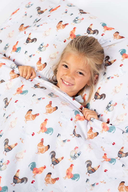 Chicken Full/Queen Bed Sheet Set