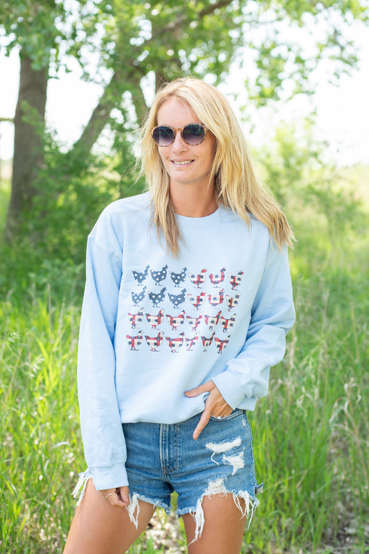 Chicken Flag Crewneck