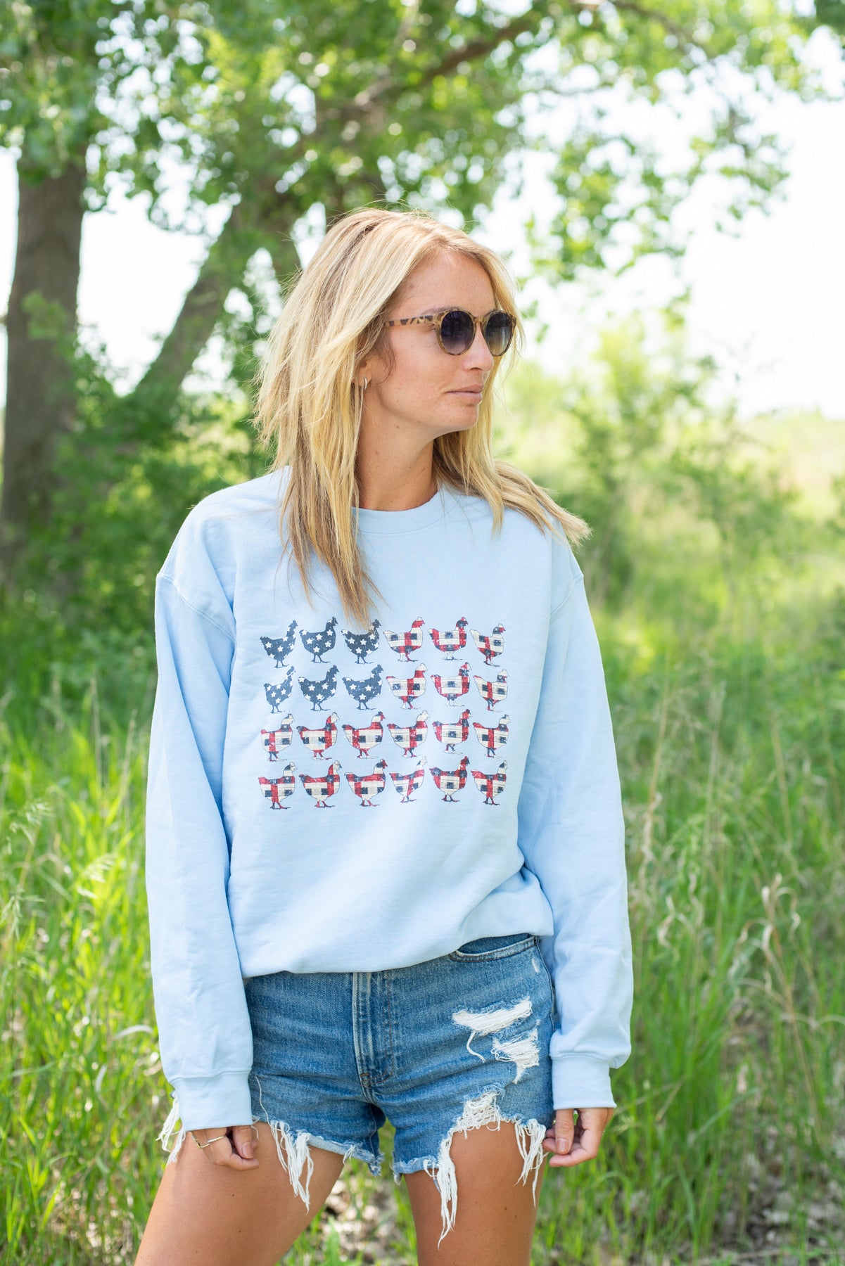 Chicken Flag Crewneck