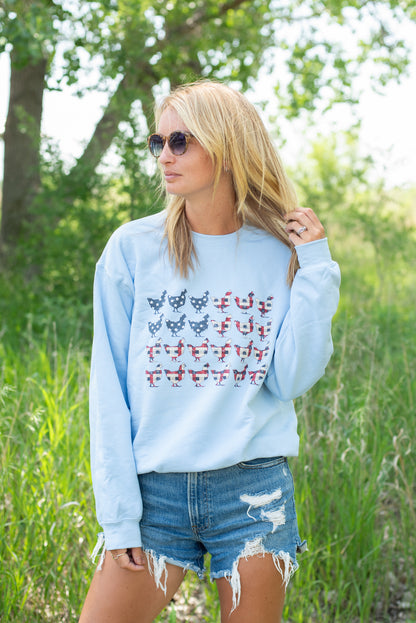 Chicken Flag Crewneck