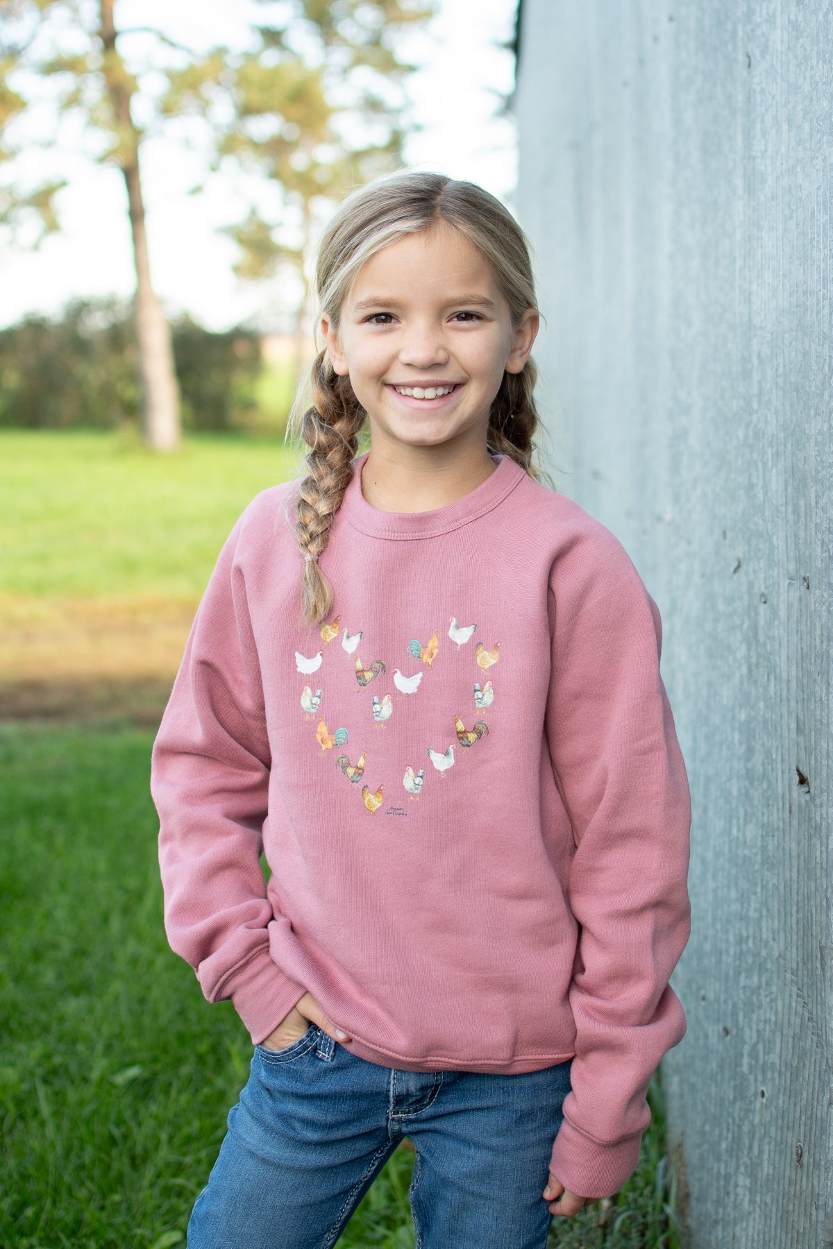 Chicken Heart Toddler/Youth Crewneck