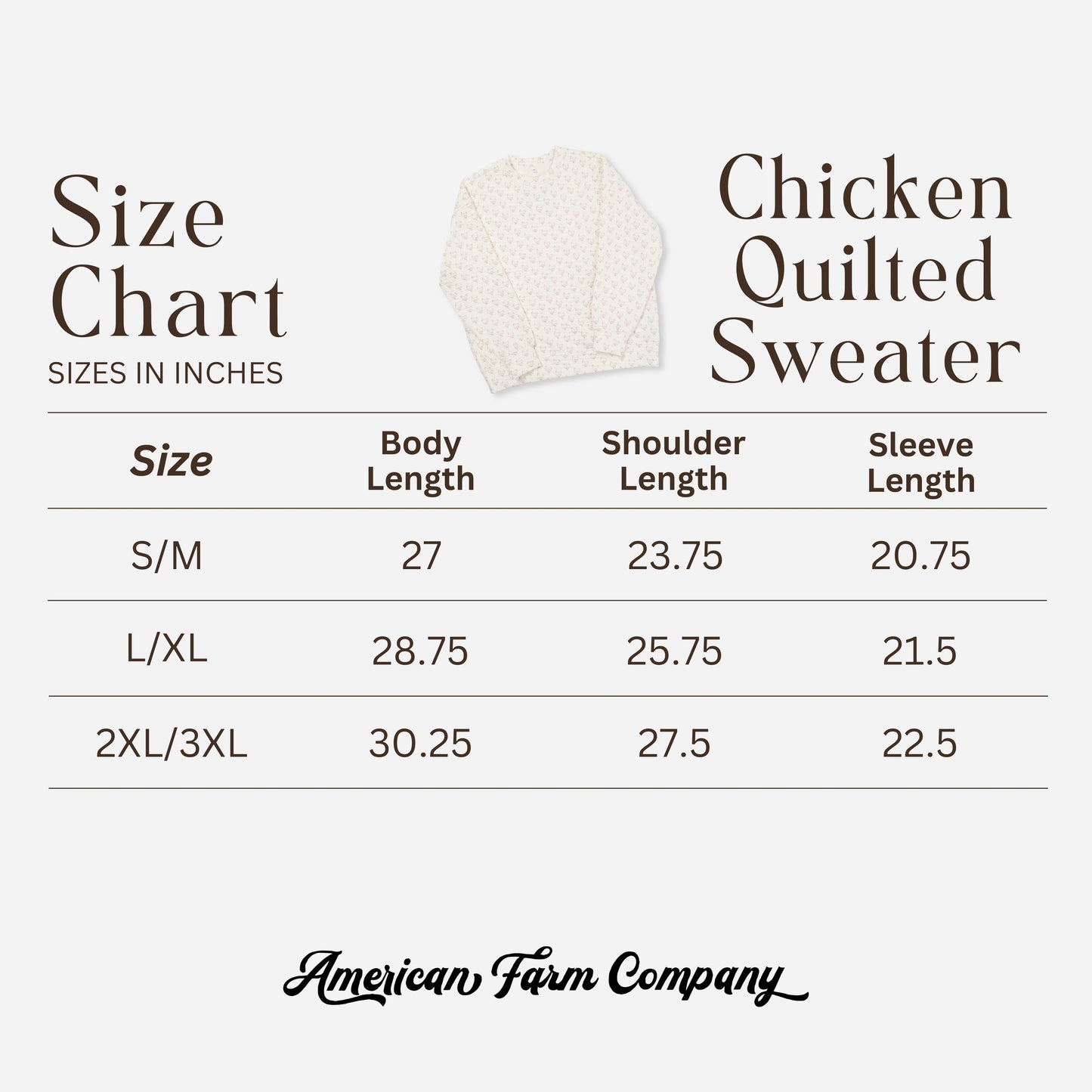 Oversized Quilted Chicken Sweater