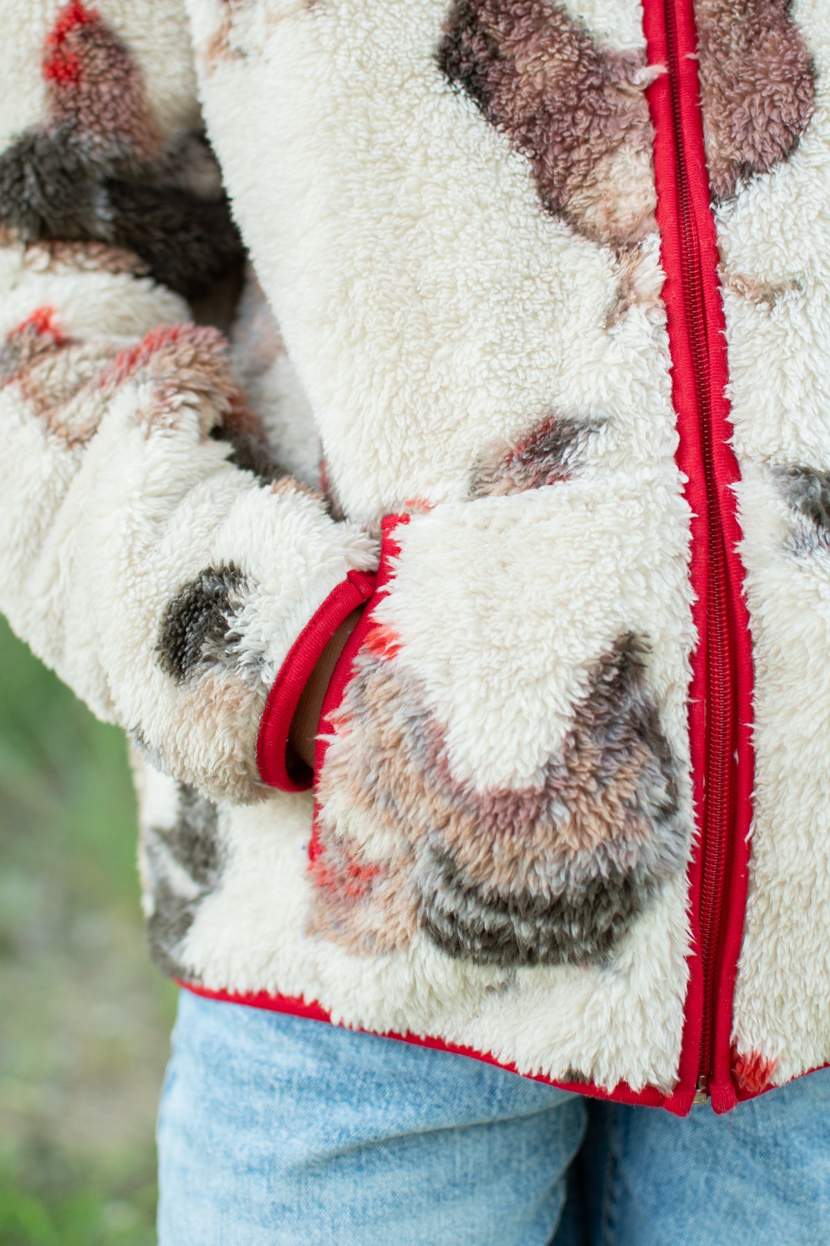 Chicken Sherpa Youth Full Zip Jacket