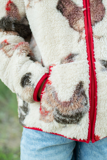 Chicken Sherpa Youth Full Zip Jacket