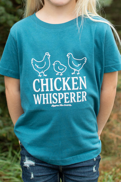'Chicken Whisperer' Toddler/Youth Teal Tee
