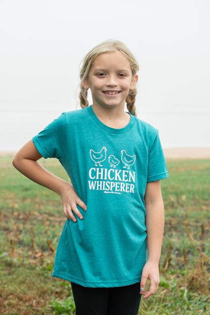 'Chicken Whisperer' Toddler/Youth Teal Tee
