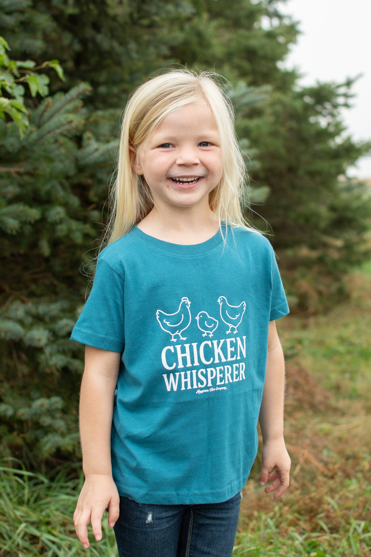 'Chicken Whisperer' Toddler/Youth Teal Tee