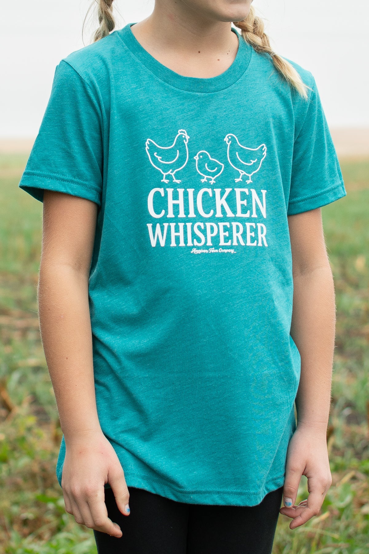 'Chicken Whisperer' Toddler/Youth Teal Tee