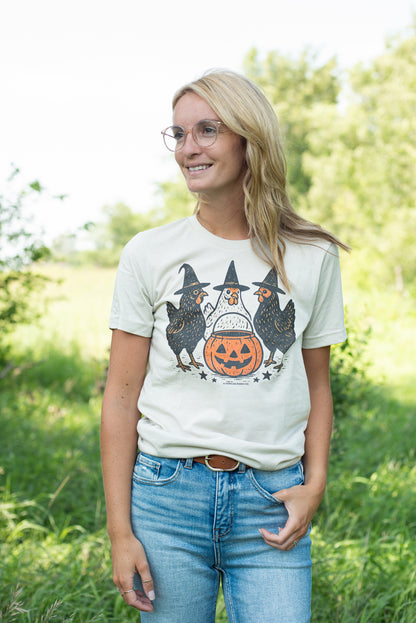 Chicken Witches Halloween Tee
