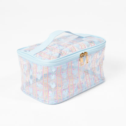 Chickens & Bows Clear Cosmetic Bag - Big