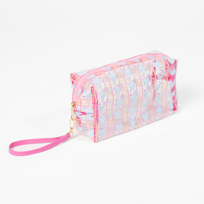 Chickens & Bows Clear Cosmetic Bag - Small