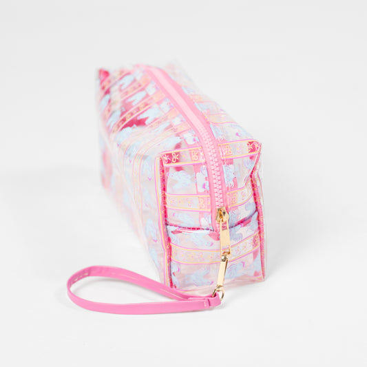 Chickens & Bows Clear Cosmetic Bag - Small