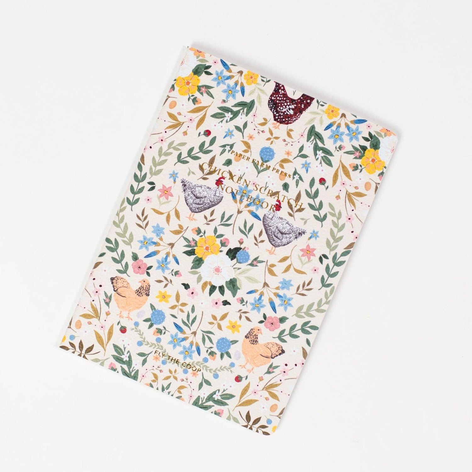 Chickens & Flowers Stitched Notebook - American Farm Company