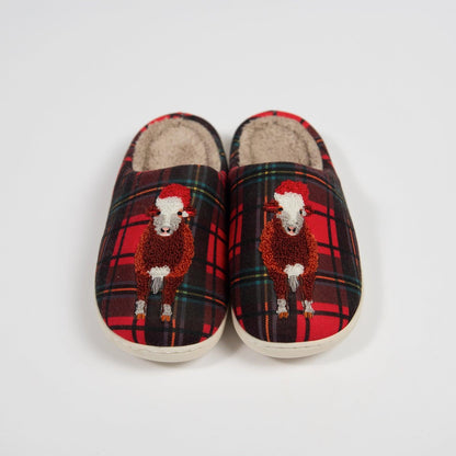 Christmas Cow Slippers - Adult - American Farm Company