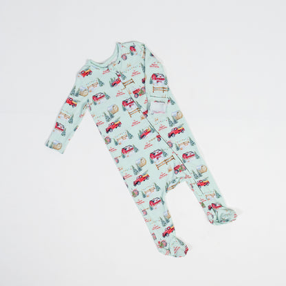 Christmas on the Farm Baby Bamboo Pajamas