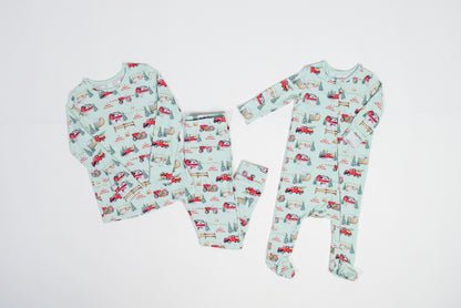 Christmas on the Farm Baby Bamboo Pajamas