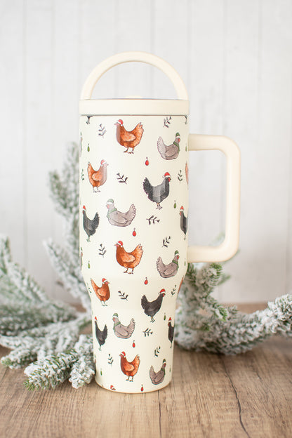Christmas Chicken 40oz Water Tank Tumbler