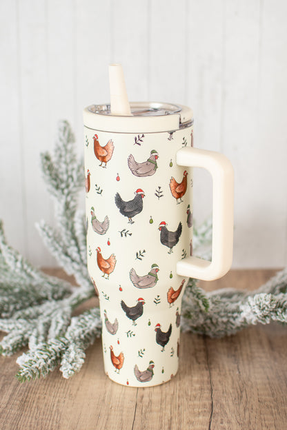 Christmas Chicken 40oz Water Tank Tumbler
