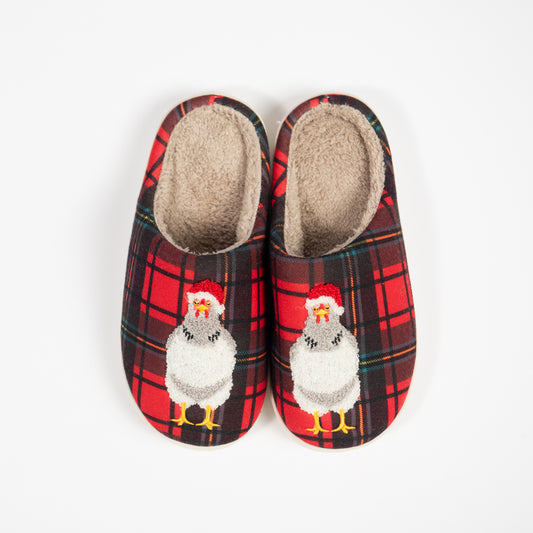 Christmas in Summertime Chicken Slippers - Kids