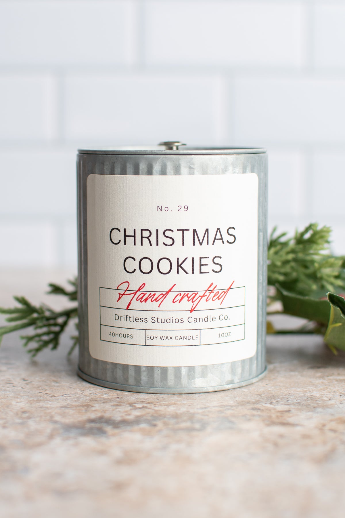Christmas Cookies Tin Farmhouse Candle