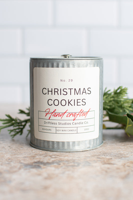 Christmas Cookies Tin Farmhouse Candle