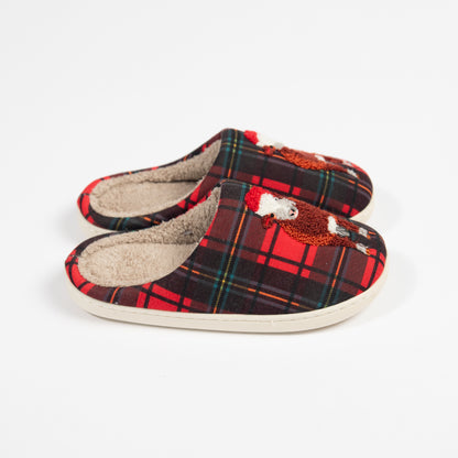 Christmas in Summertime Cow Slippers - Kids