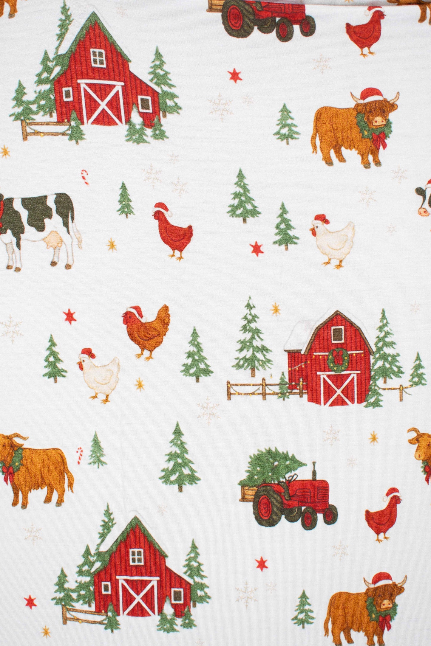 Christmas Barns & Animals Kids Bamboo Blanket