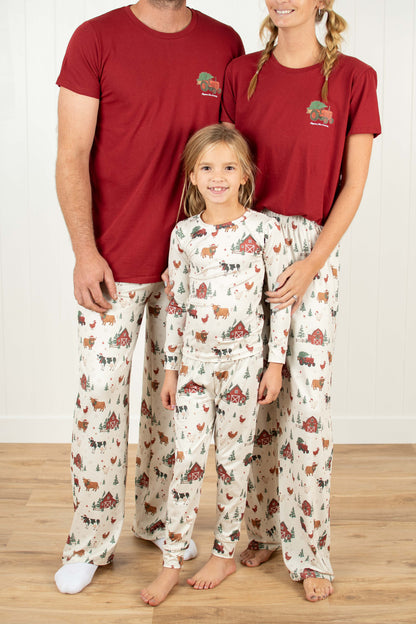 Christmas Barns & Animals Toddler/Youth Pajama Set *PREORDER*
